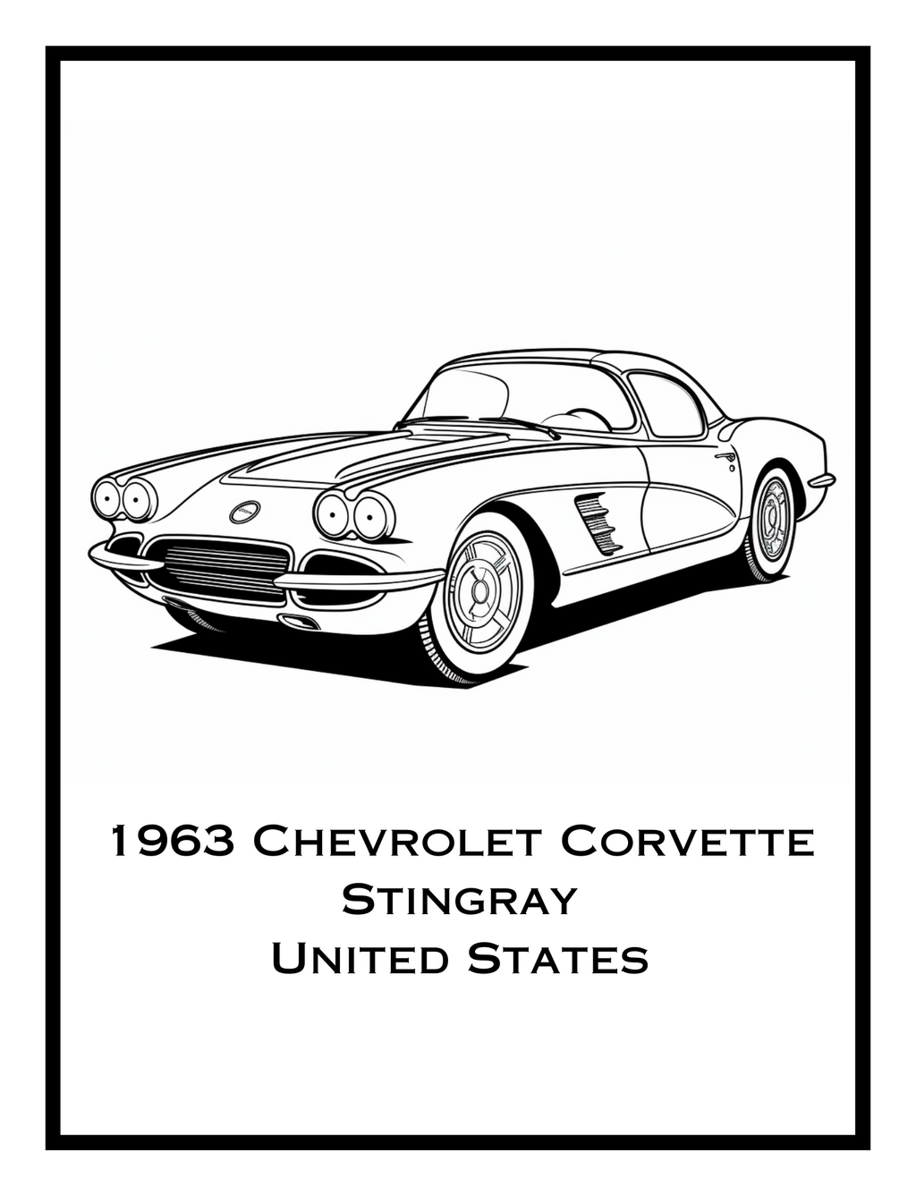 Classic Cars Around the World: A Coloring Book for Classic Car Enthusiasts - Digital Pages