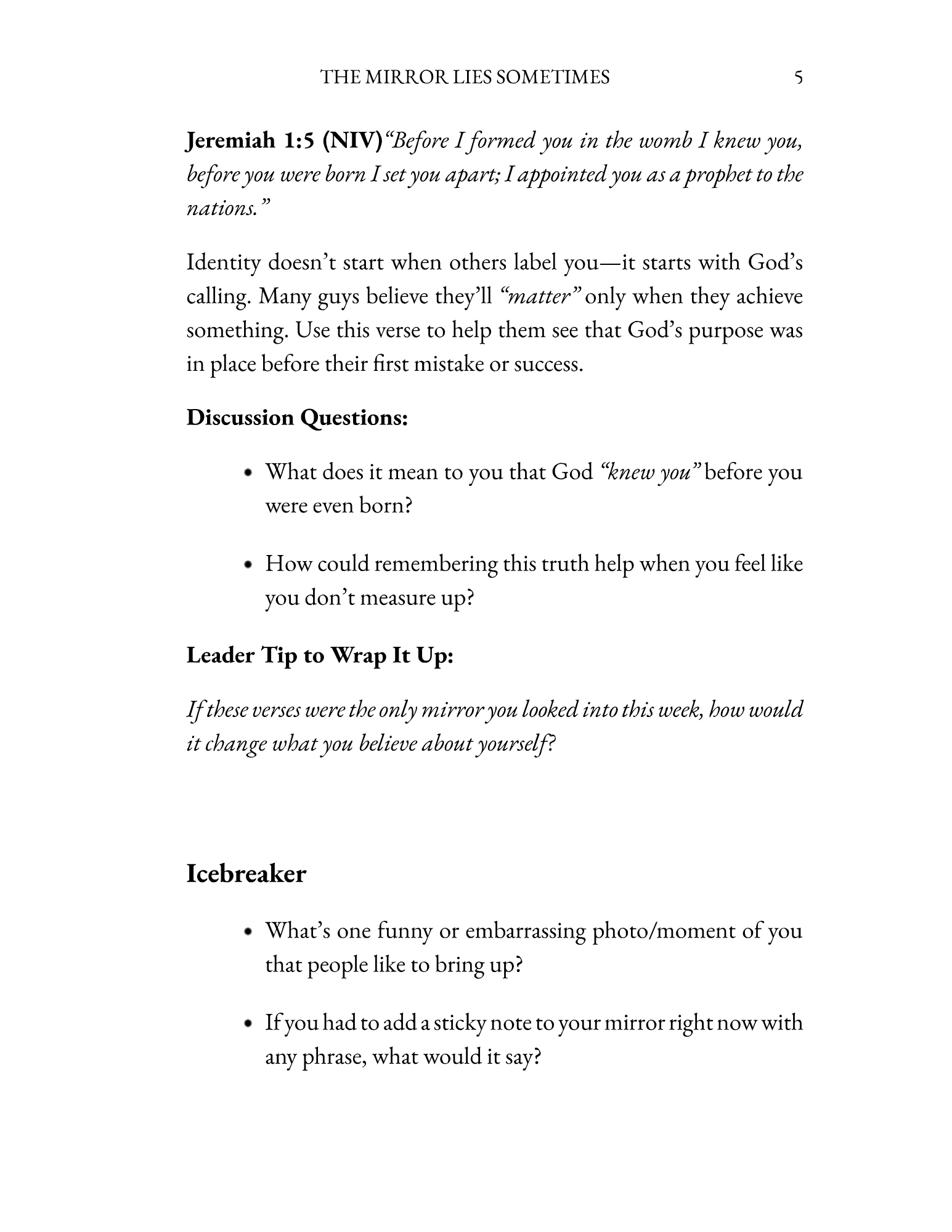 Real Talk Small Group Leader Guide - Print