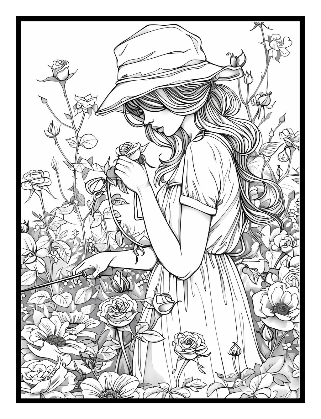 Cozy Country Charm Coloring Book: Simple and Serene Escape to Peaceful Settings - Print