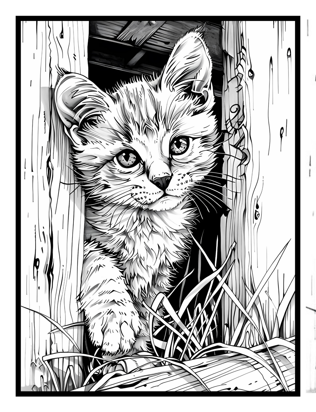 Cozy Country Charm Coloring Book: Simple and Serene Escape to Peaceful Settings - Print