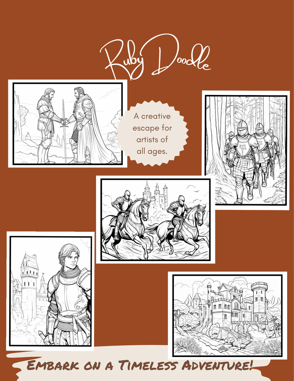 Enchanted Realms Coloring Book - Digital & Print