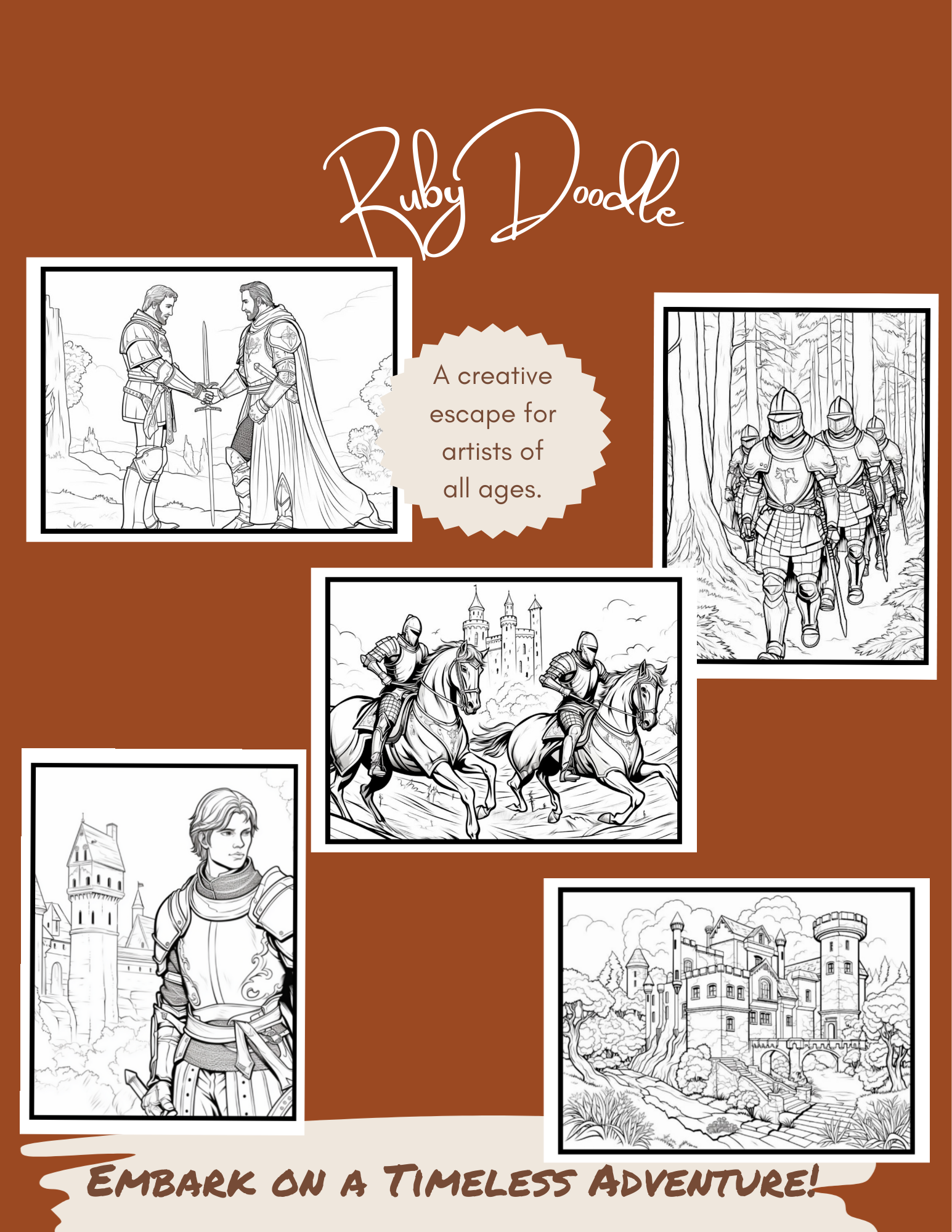 Enchanted Realms Coloring Book - Digital & Print