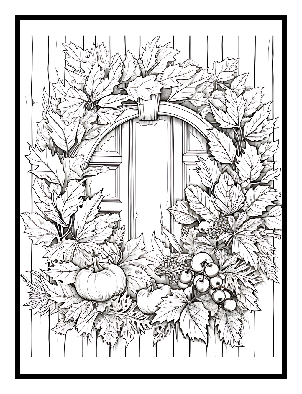 Falling Leaves and Cozy Scenes: A Coloring and Activity Tribute to the Autumn Season - Print