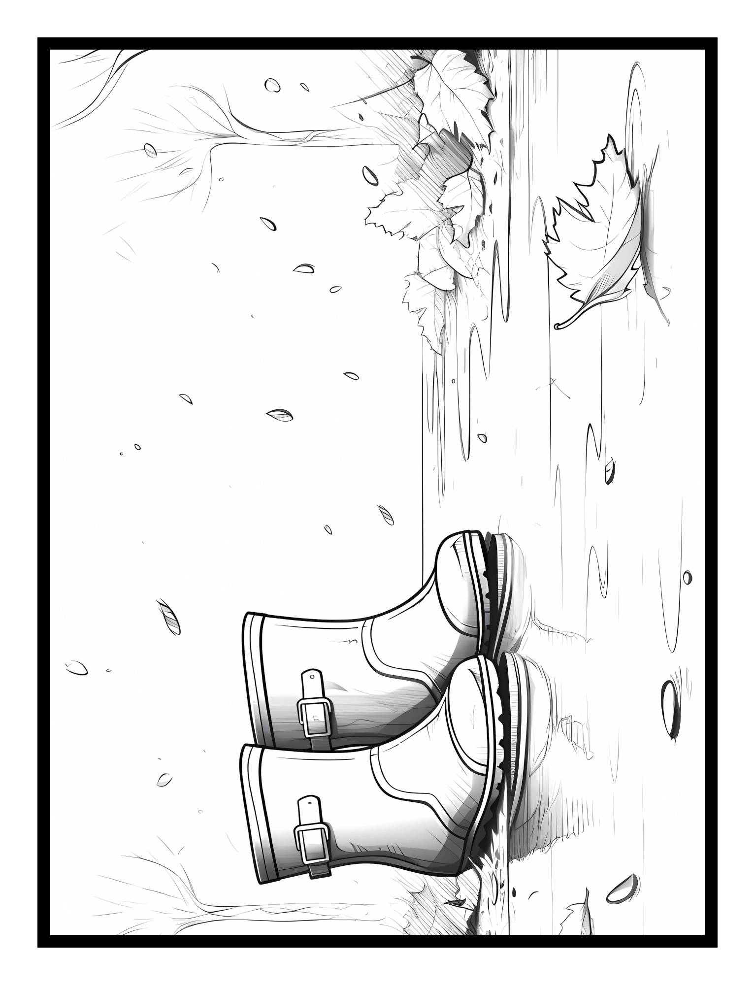 Falling Leaves and Cozy Scenes: A Coloring and Activity Tribute to the Autumn Season - Digital Pages