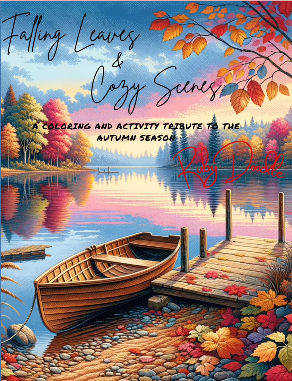 Falling Leaves and Cozy Scenes: A Coloring and Activity Tribute to the Autumn Season - Print
