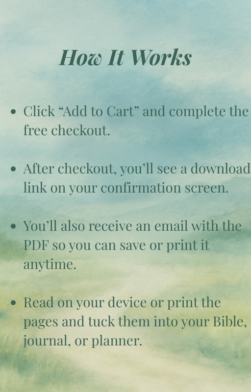 Gratitude in Small Things – 5-Day Devotional (Free PDF) Seeing God in the Ordinary