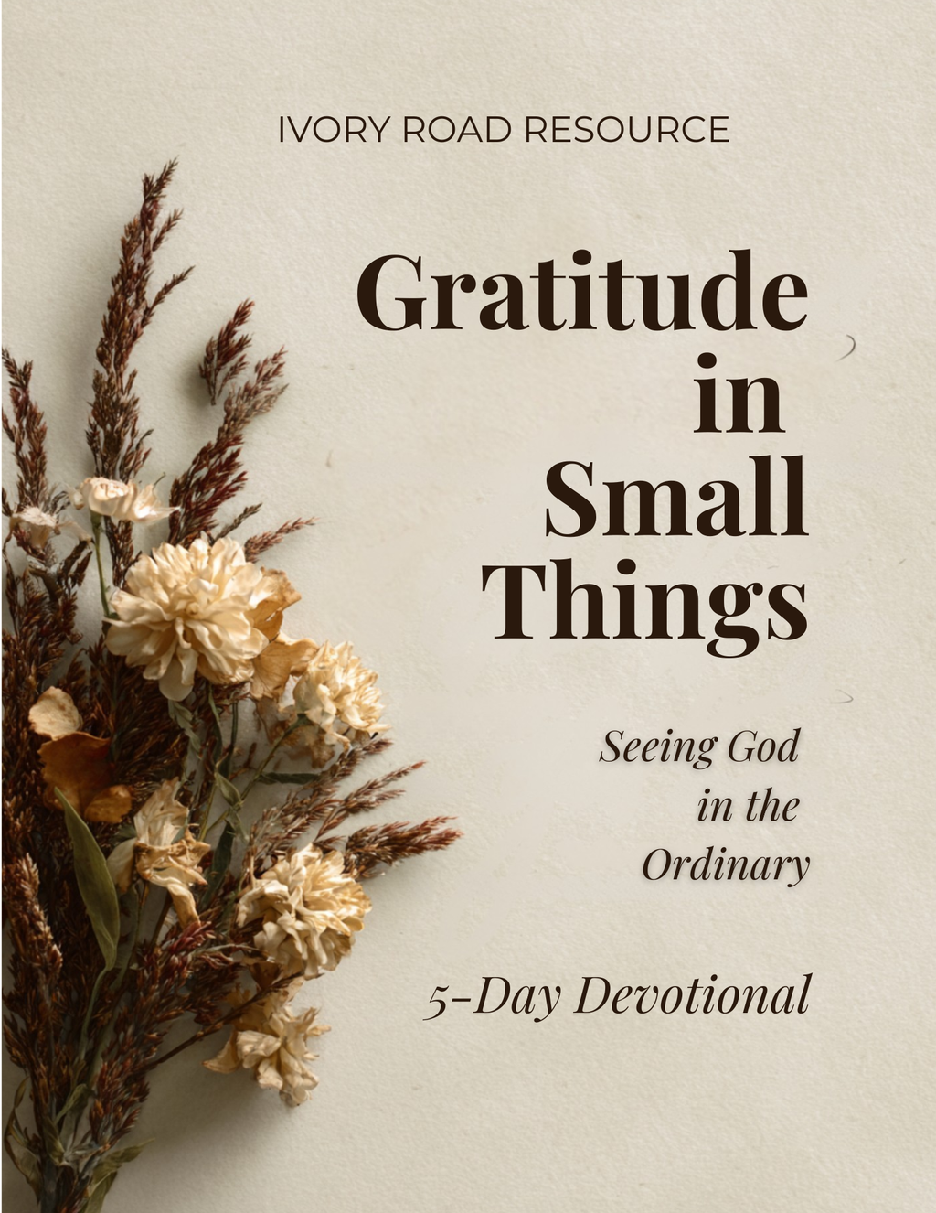Gratitude in Small Things – Free Devotional - Digital PDF — Instant Download