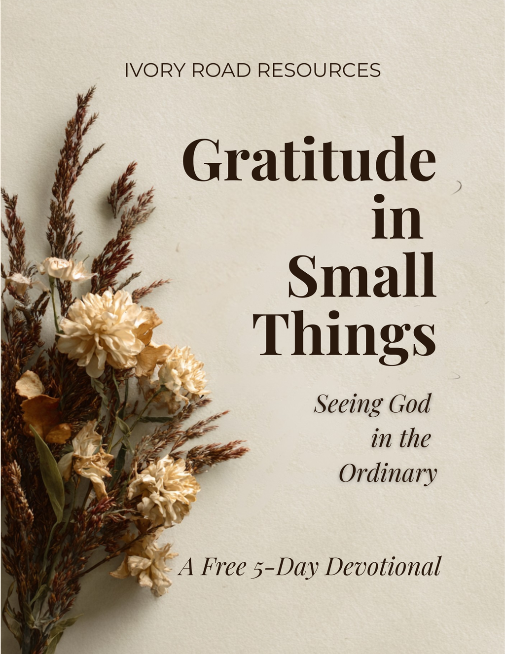 Gratitude in Small Things – Devotional, Journal, and Scripture Art Bundle - Digital PDF — Instant Download
