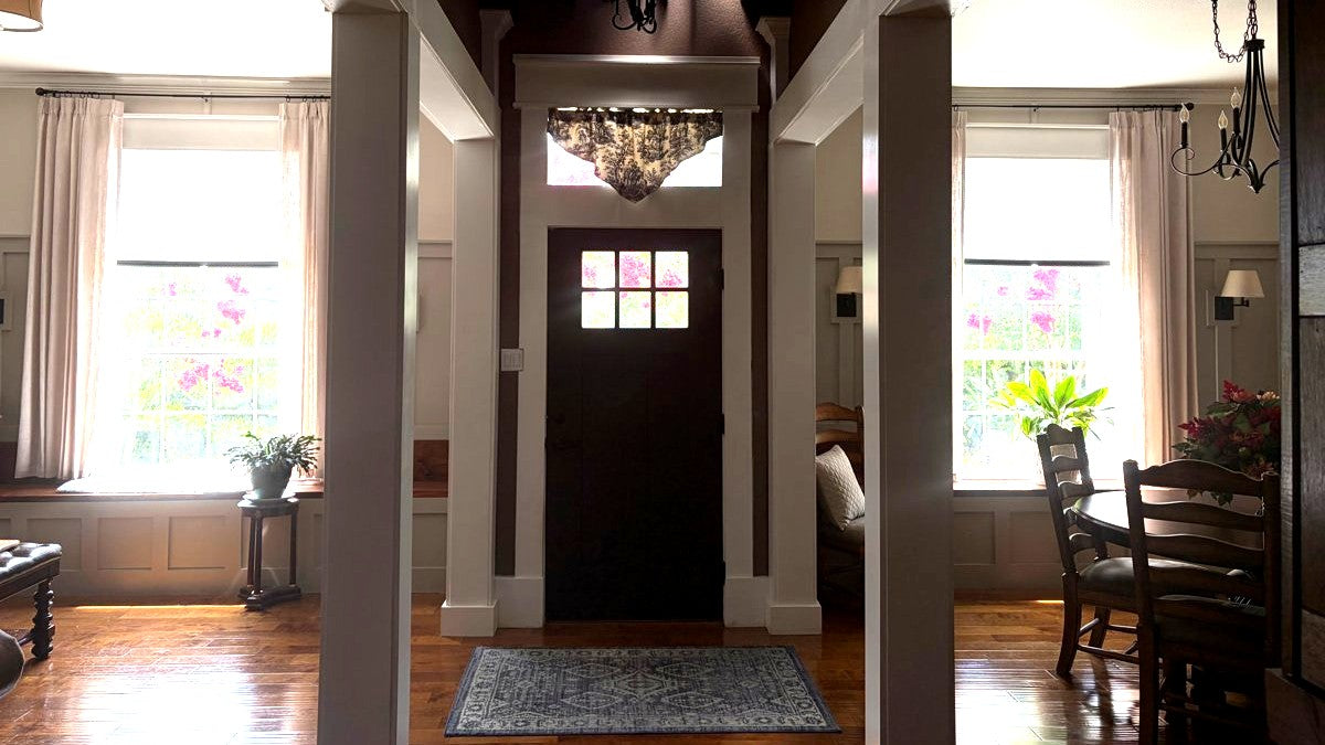 The front entrance of a warm family home, the heart behind everything Ivory Road creates.