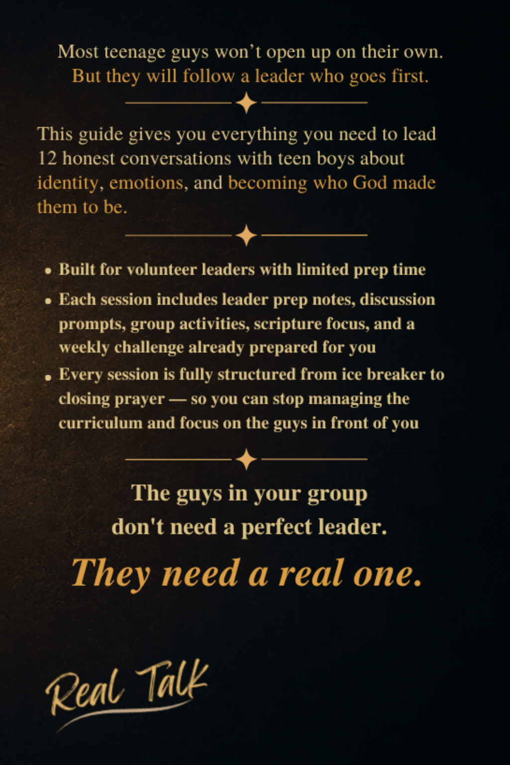 Real Talk Small Group Leader Guide - Print