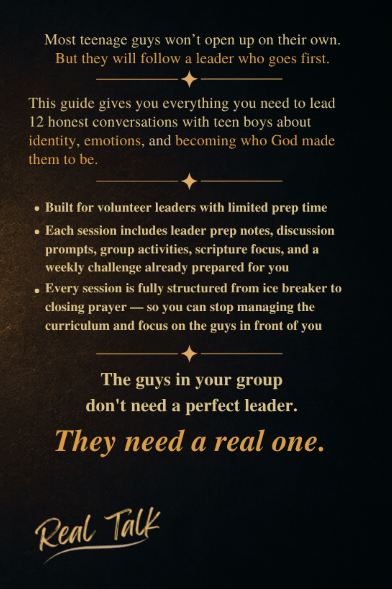 Real Talk Small Group Leader Guide - Print