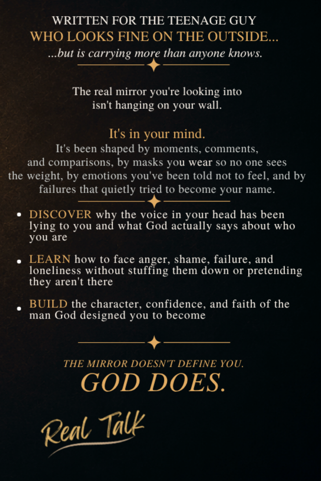 Real Talk: Becoming Who God Made You to Be — A Christian Guide for Teen Boys on Confidence, Identity, and Faith