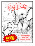 Ruby Doodle free coloring book, 20 free sample pages from our coloring book collection