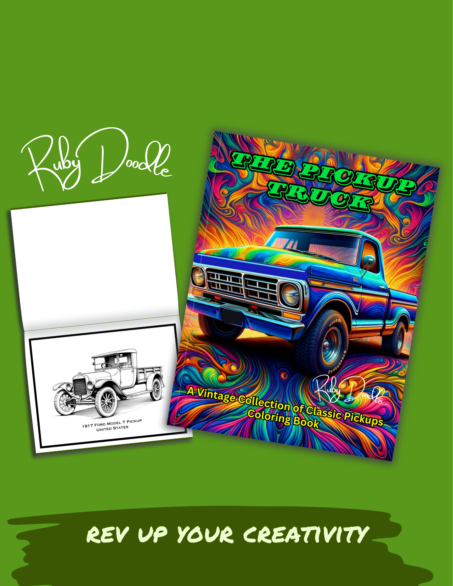 The Pickup Truck Coloring Book - Digital & Print