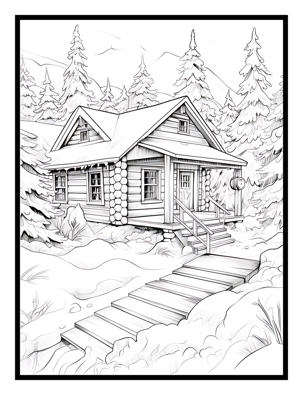 Winter Fun: A Fun Coloring and Amazing Activity Book - Digital Pages