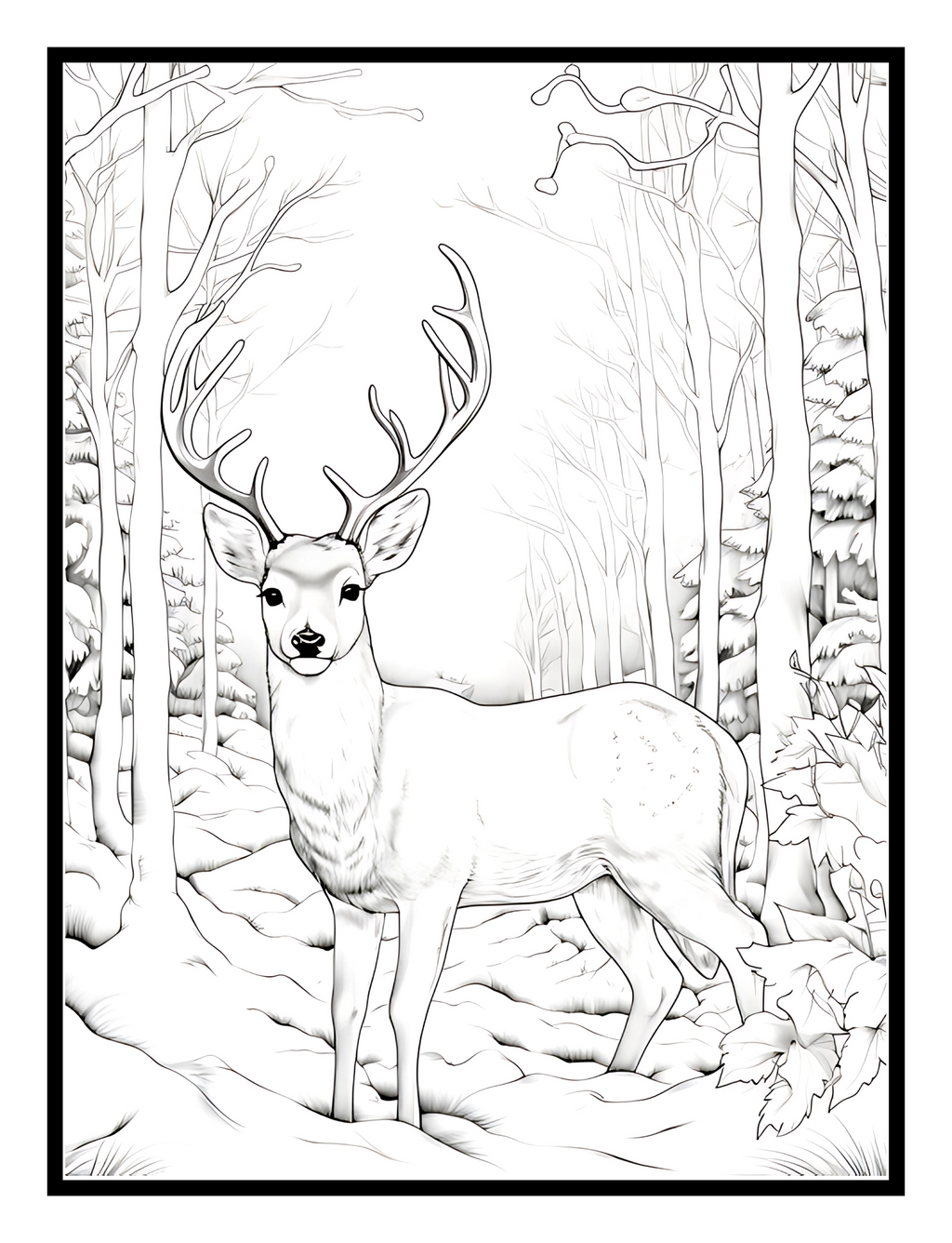 Winter Fun: A Fun Coloring and Amazing Activity Book - Digital Pages