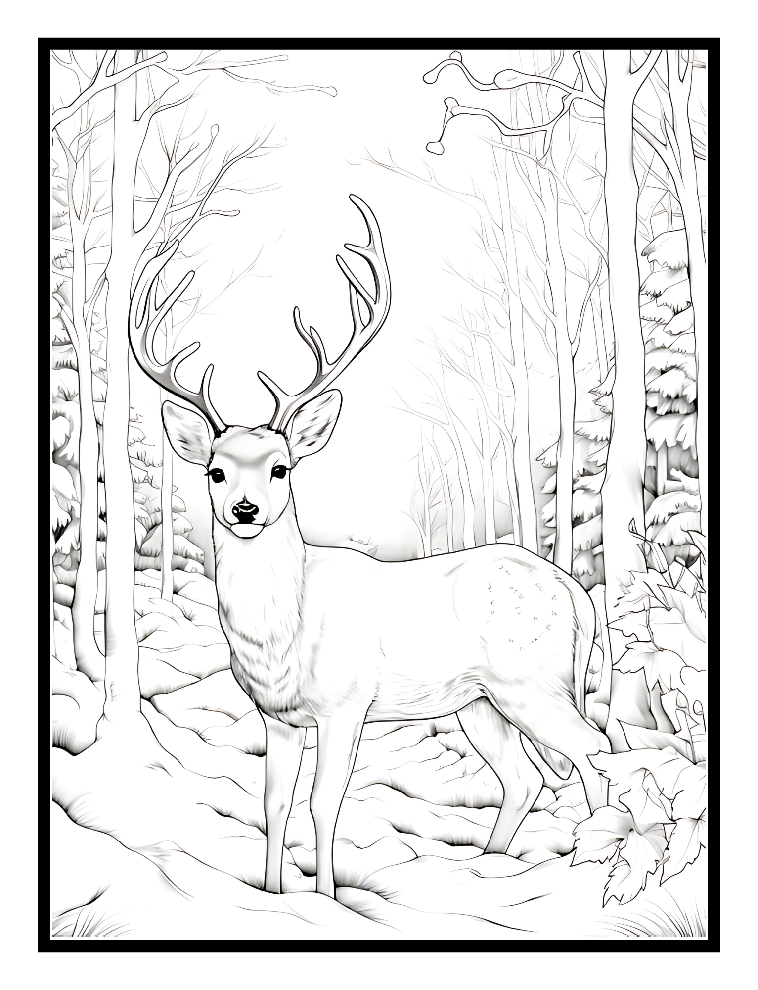 Winter Fun: A Fun Coloring and Amazing Activity Book - Digital Pages