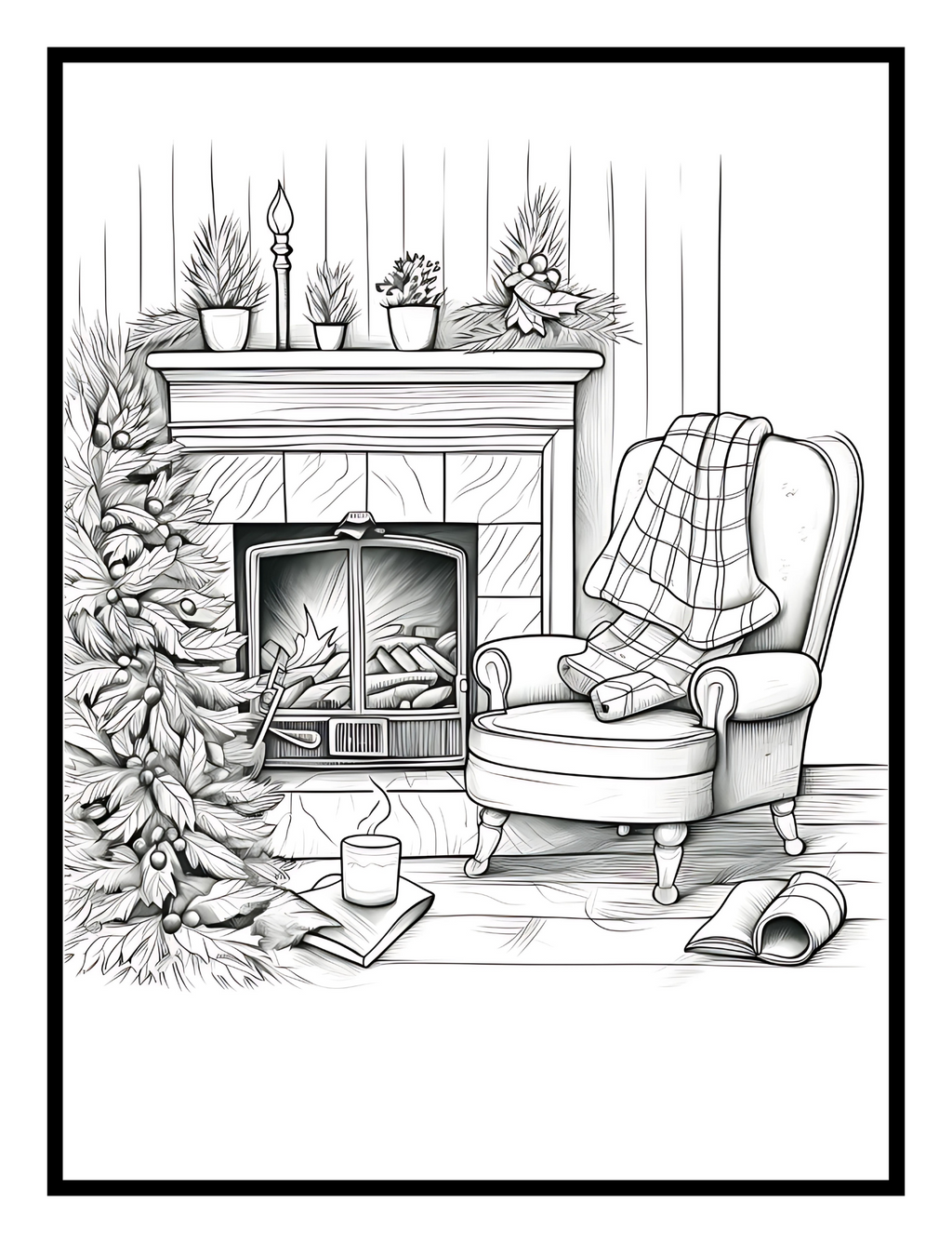 Winter Fun: A Fun Coloring and Amazing Activity Book - Digital Pages