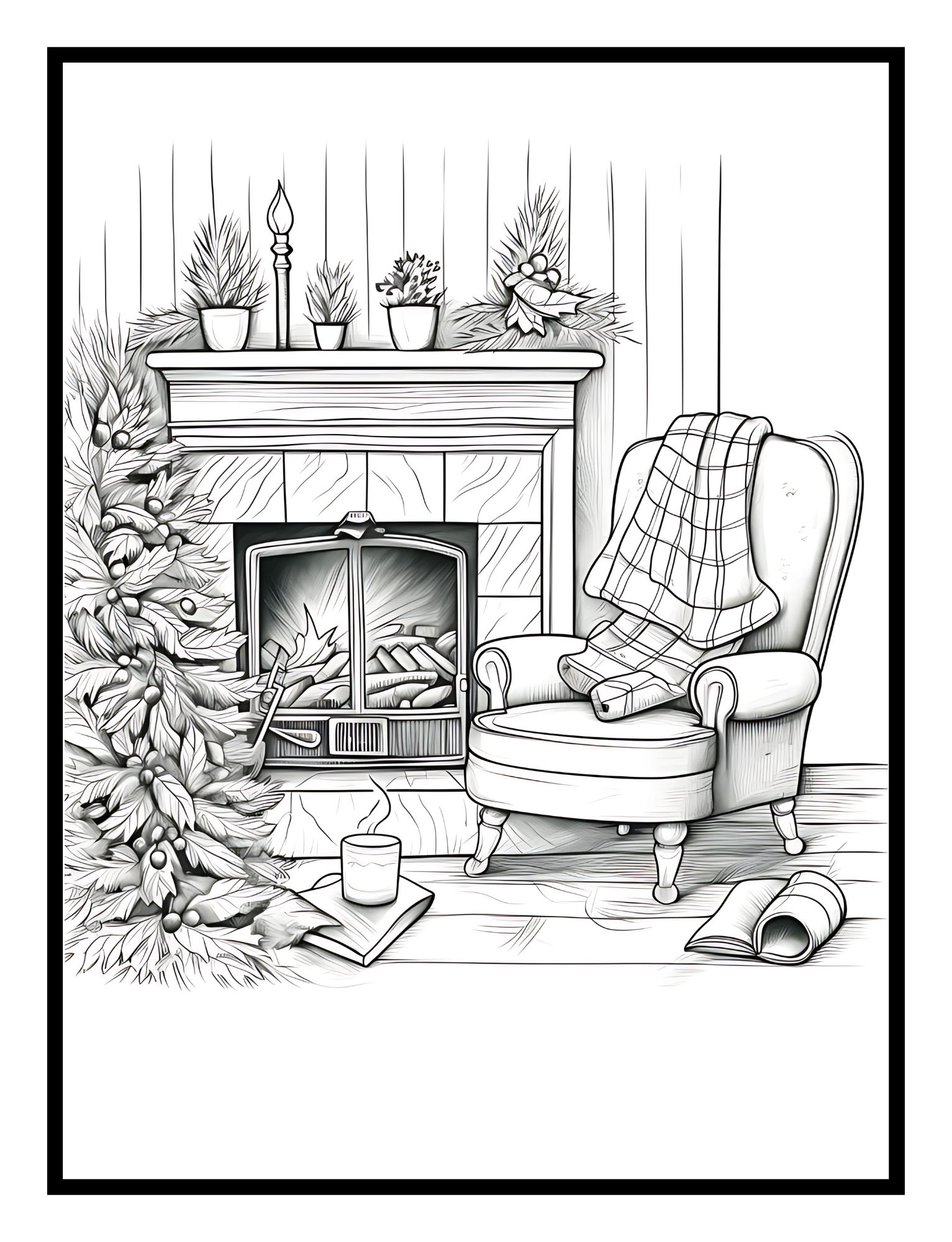 Winter Fun: A Fun Coloring and Amazing Activity Book - Digital Pages