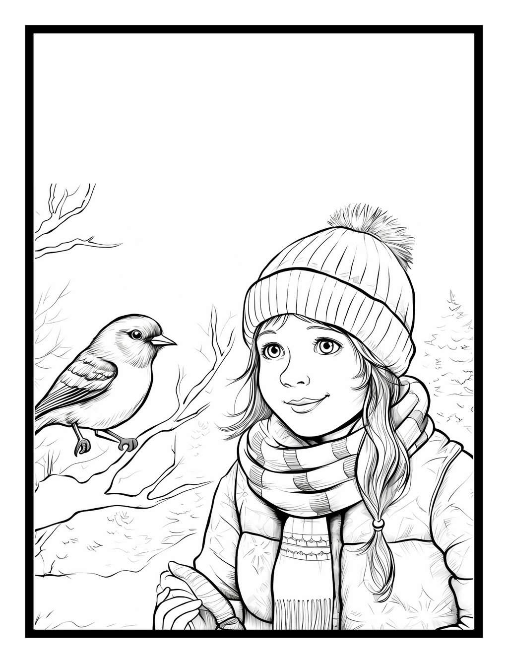Winter Fun: A Fun Coloring and Amazing Activity Book - Digital Pages