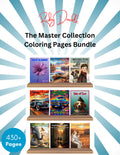 Ruby Doodle Master Collection digital bundle cover - 9 coloring books