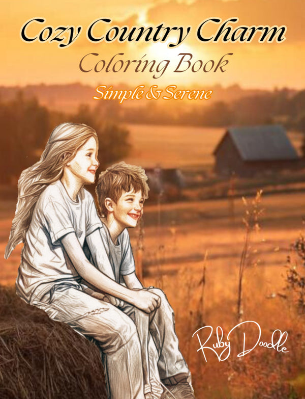 Cozy Country Charm Coloring Book - Digital & Print
