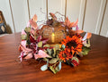 Pumpkin Glow, dried and silk floral arrangement by Melody Fuller, Ivory Road Floral