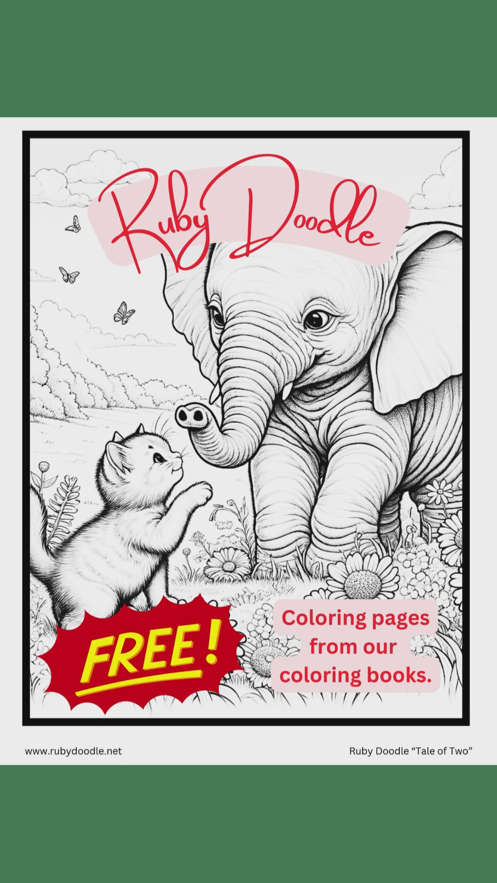 Free Coloring Pages - by Ruby Doodle